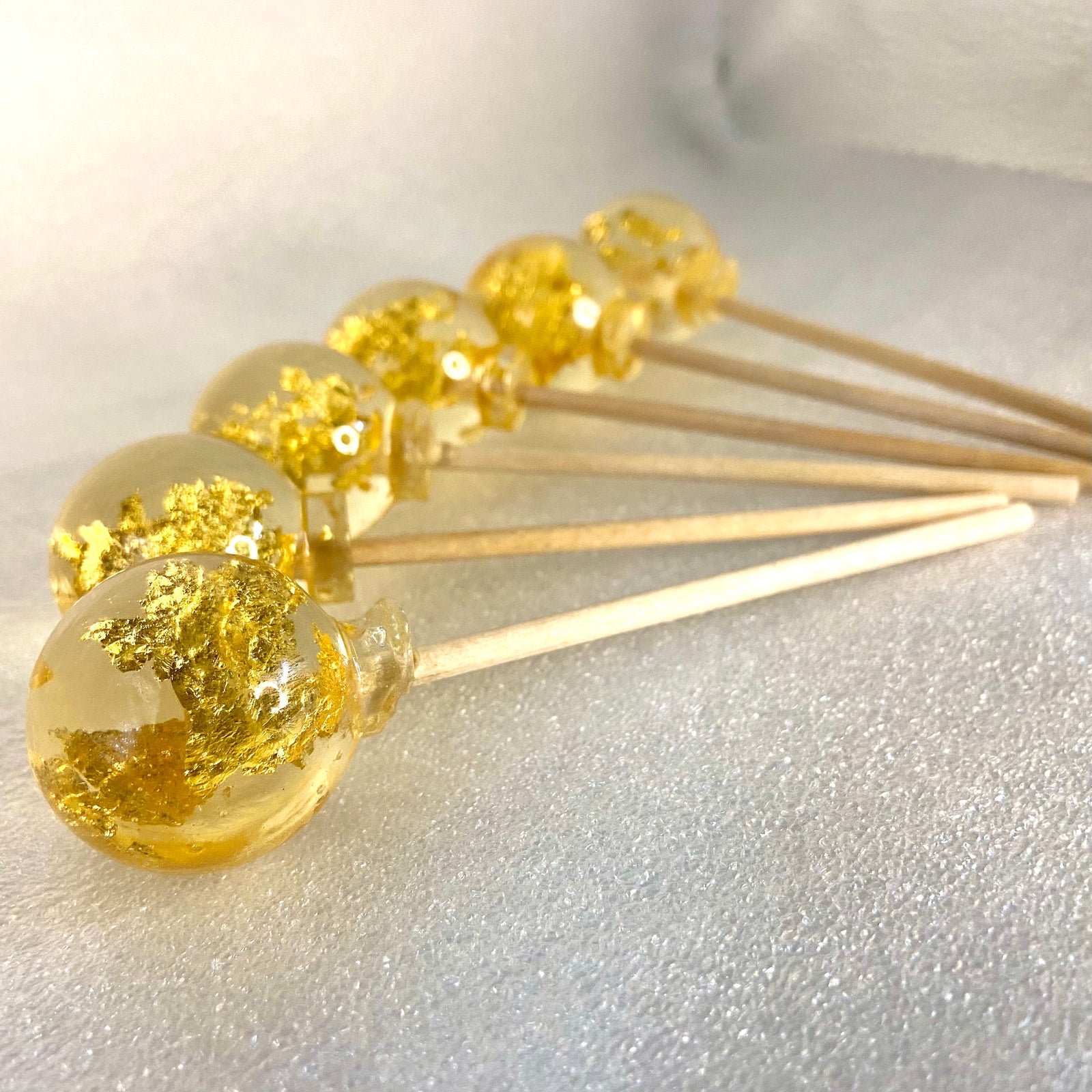 24 Karat Gold or Silver Lollipops 6-piece set by I Want Candy!