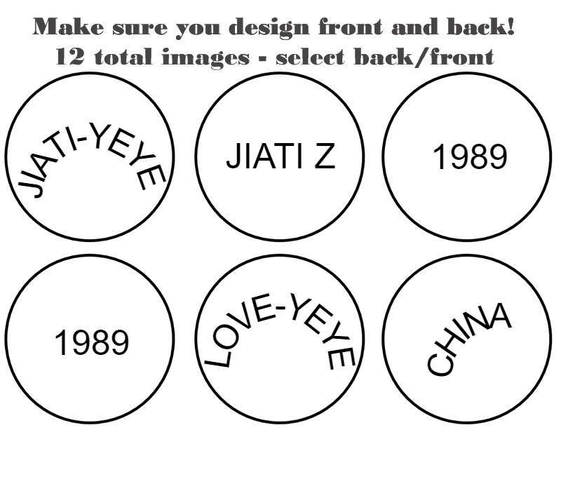 DOUBLE SIDED 2D ball style edible image lollipop