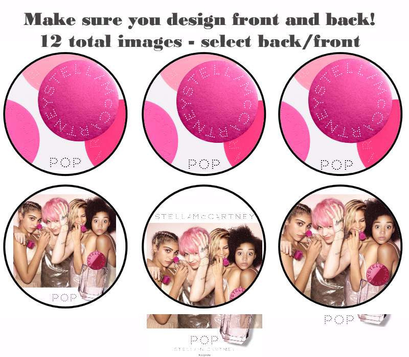 DOUBLE SIDED 2D ball style edible image lollipop