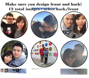 DOUBLE SIDED 2D ball style edible image lollipop