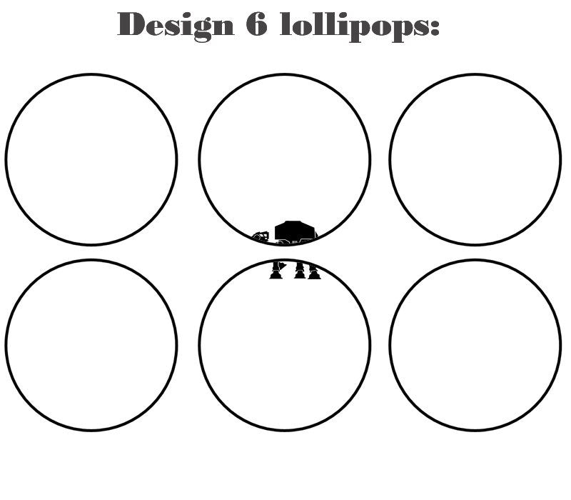 Customize your own 2D ball style edible image lollipop