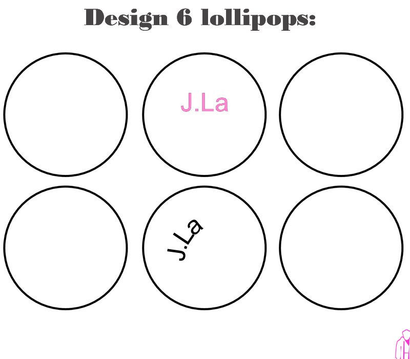 Customize your own 2D ball style edible image lollipop