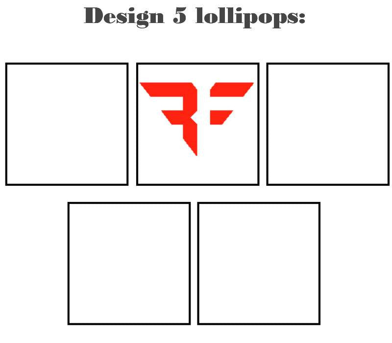 Customize your own square style edible image lollipop