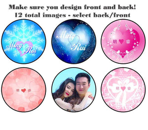 DOUBLE SIDED 2D ball style edible image lollipop