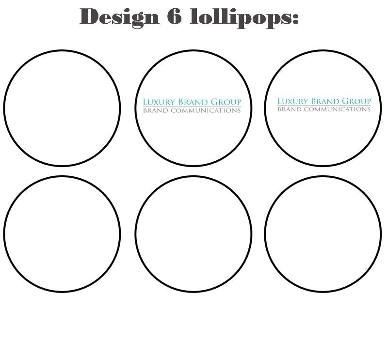 Customize your own 2D ball style edible image lollipop