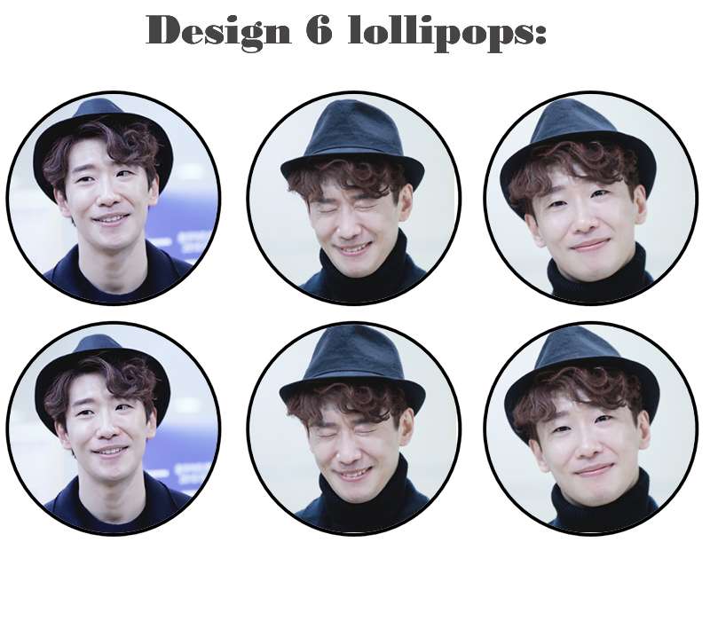 Customize your own 2D ball style edible image lollipop