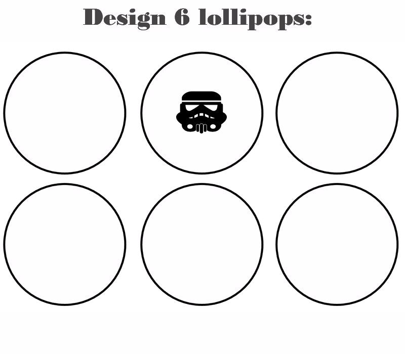 Customize your own 2D ball style edible image lollipop