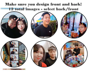 DOUBLE SIDED 2D ball style edible image lollipop