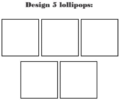 Customize your own square style edible image lollipop