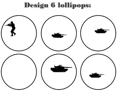 Customize your own 2D ball style edible image lollipop