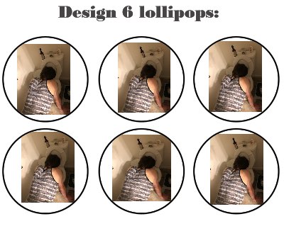 Customize your own 2D ball style edible image lollipop