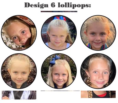 Customize your own 2D ball style edible image lollipop