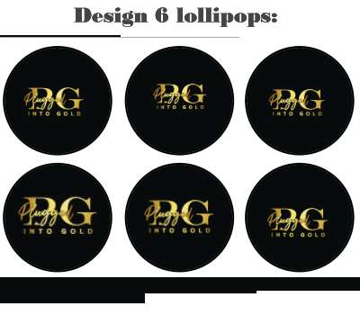 Customize your own 2D ball style edible image lollipop