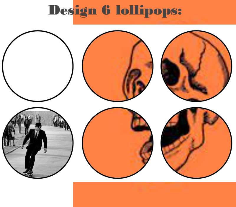 Customize your own 2D ball style edible image lollipop