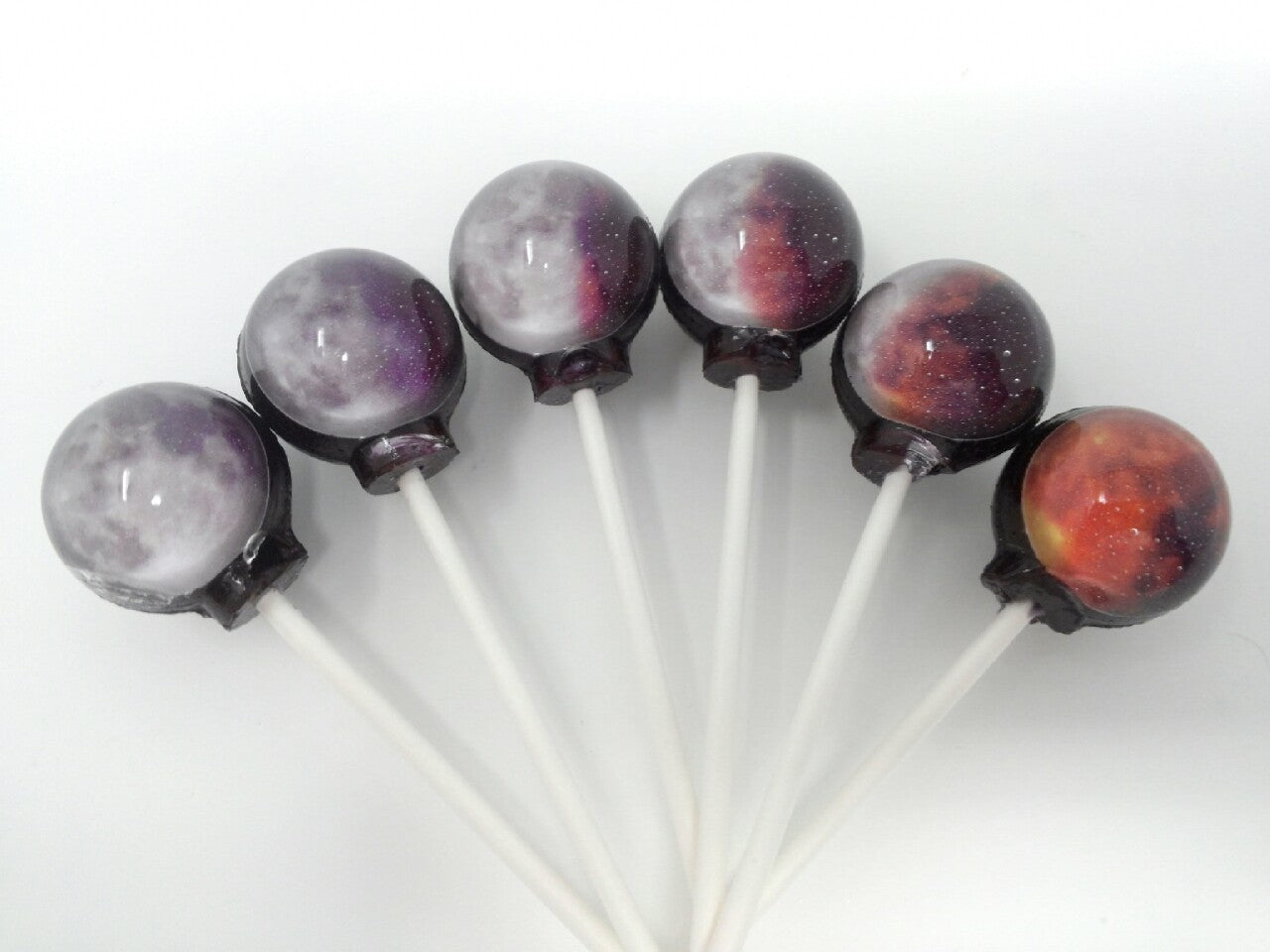 Phases of the Moon Lollipops 6-piece set by I Want Candy