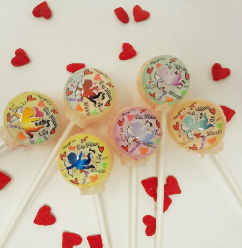 Cupid 3-D Lollipops 6-piece set by I Want Candy!
