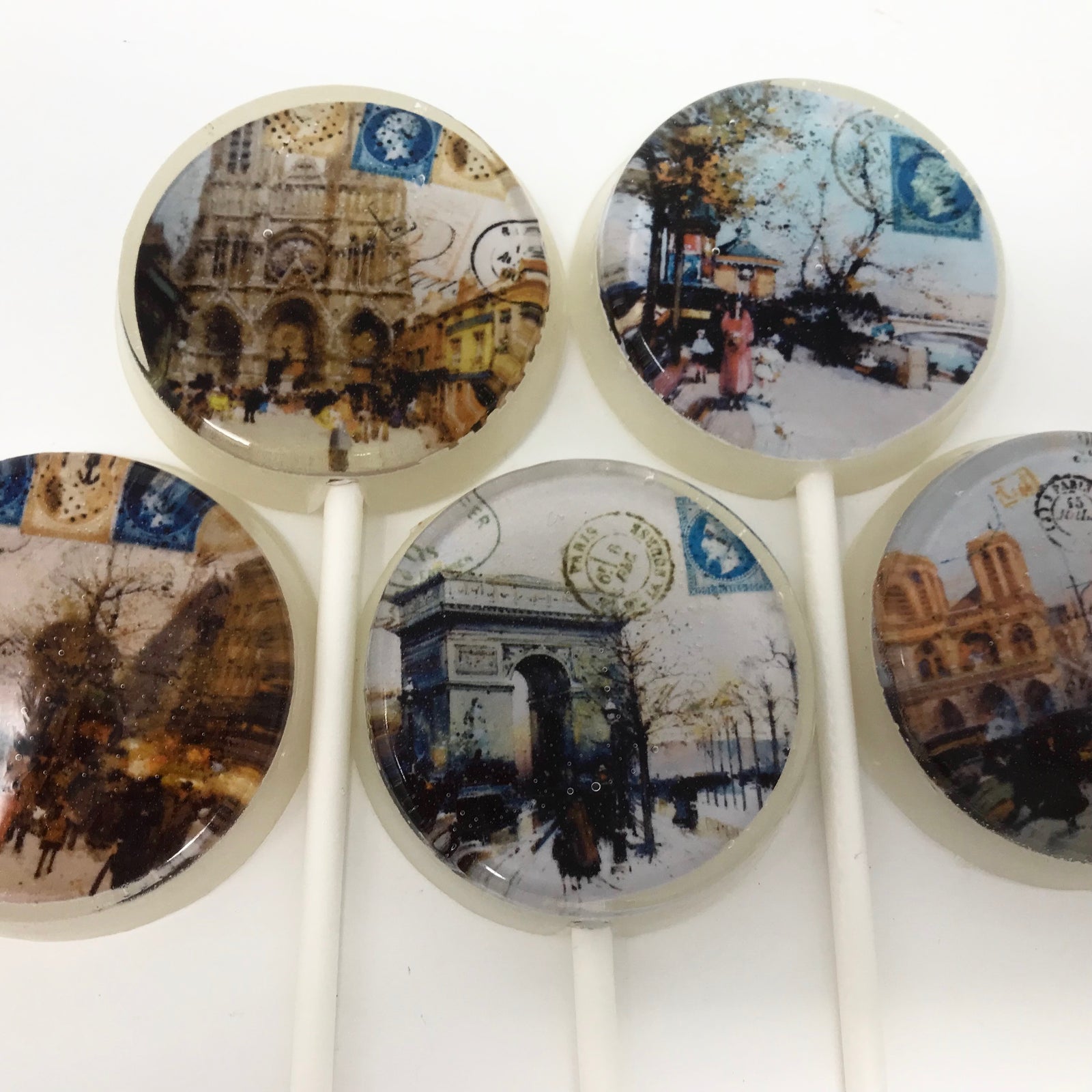 Love From Paris Lollipops 5-piece set by I Want Candy!