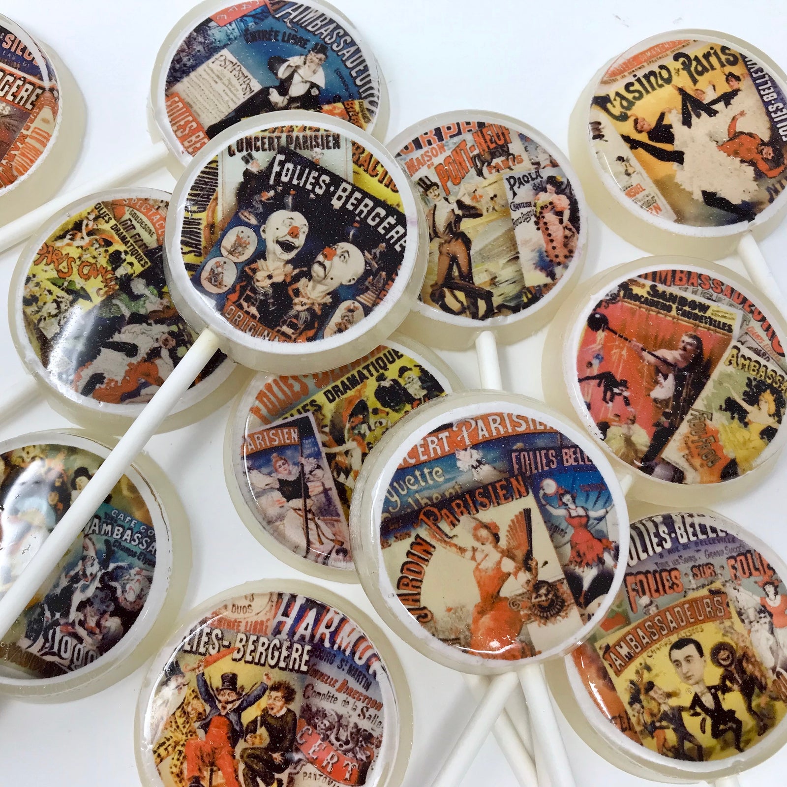 Paris Night Life Lollipops 5-piece set by I Want Candy!