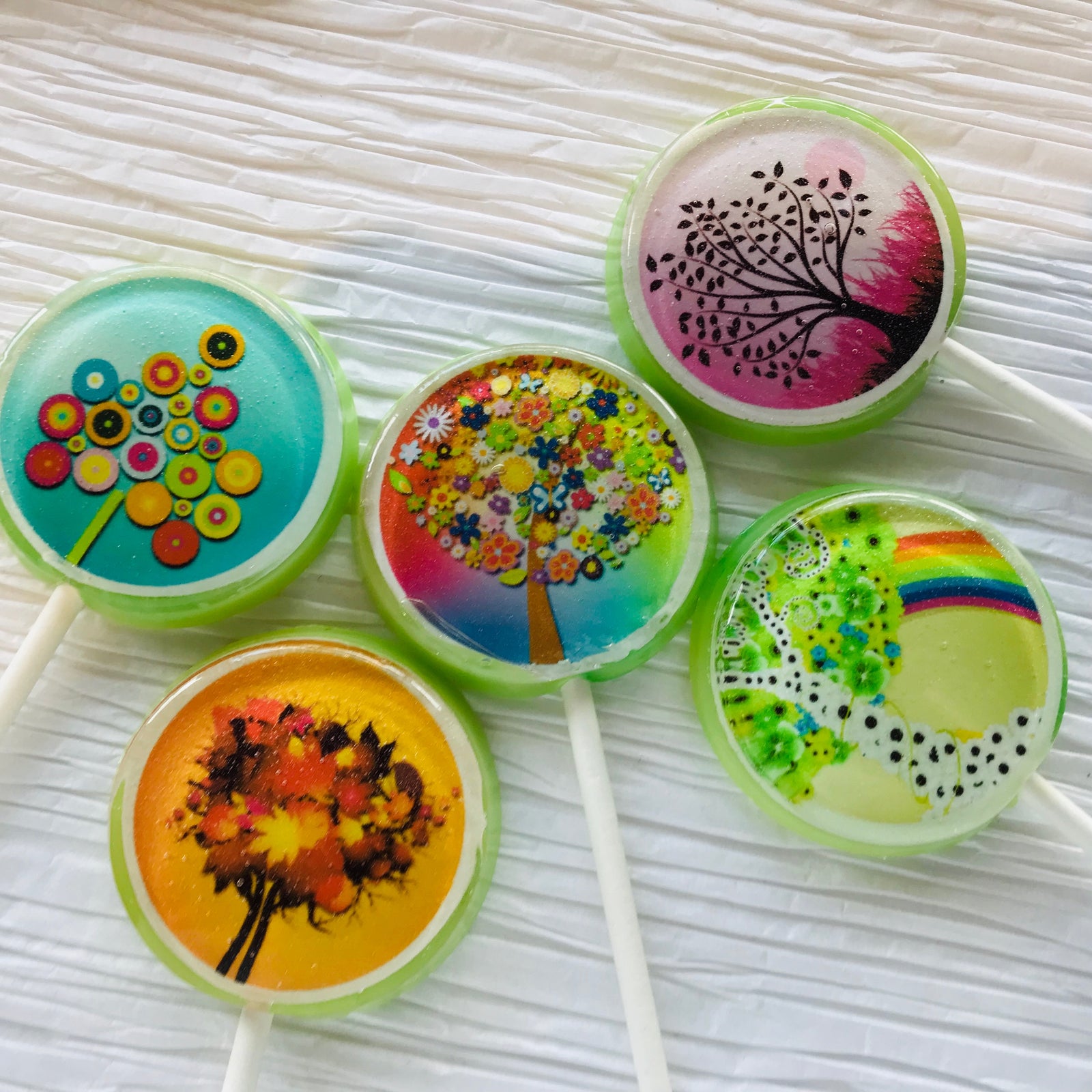Whimsical Tree Lollipops 5-piece set by I Want Candy!