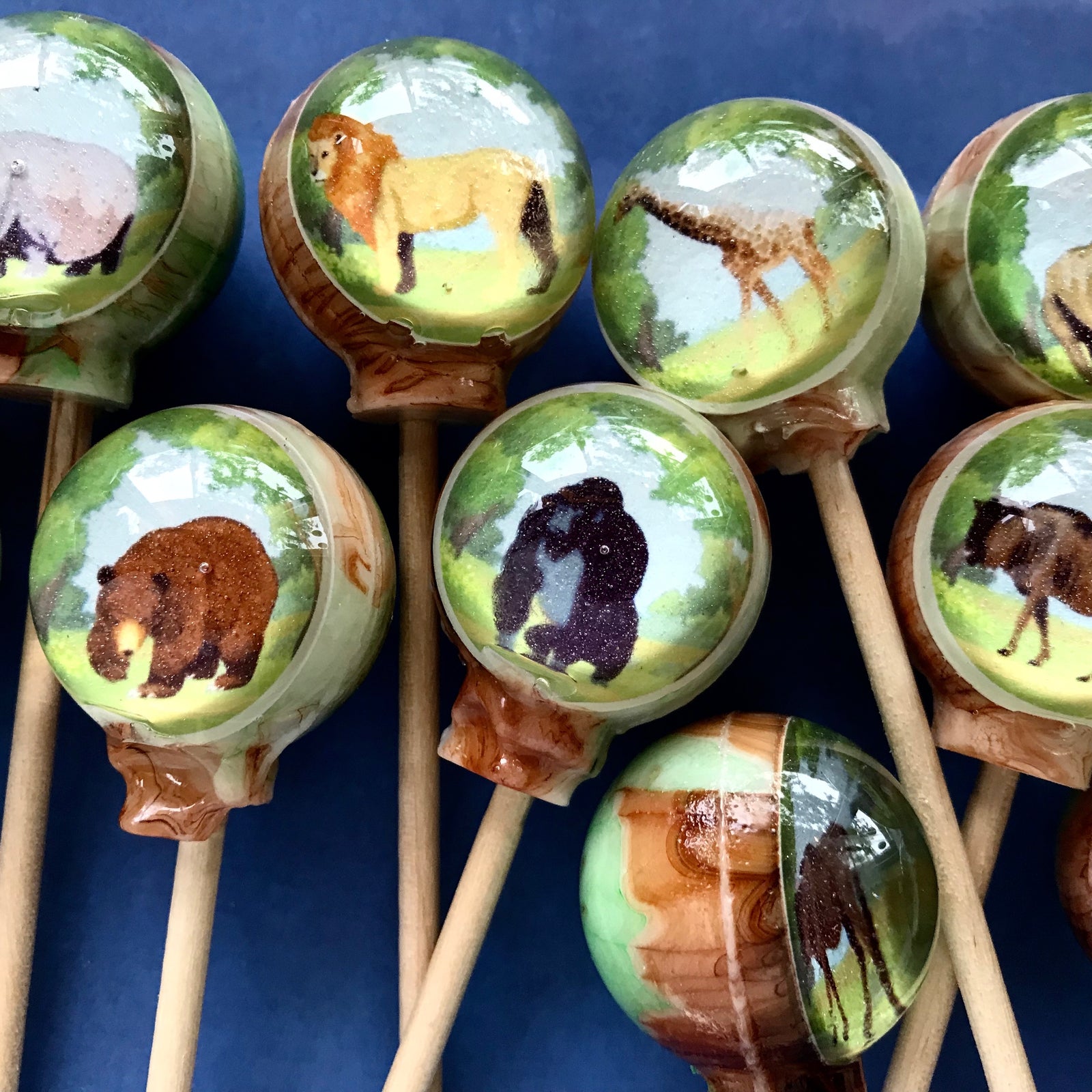 Zoo Safari Life Lollipops 6-piece set by I Want Candy!