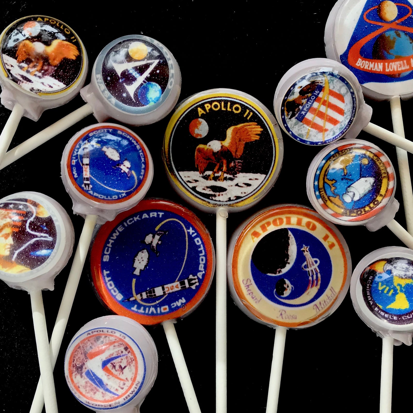 Apollo Mission Lollipops 5 or 6-piece set by I Want Candy