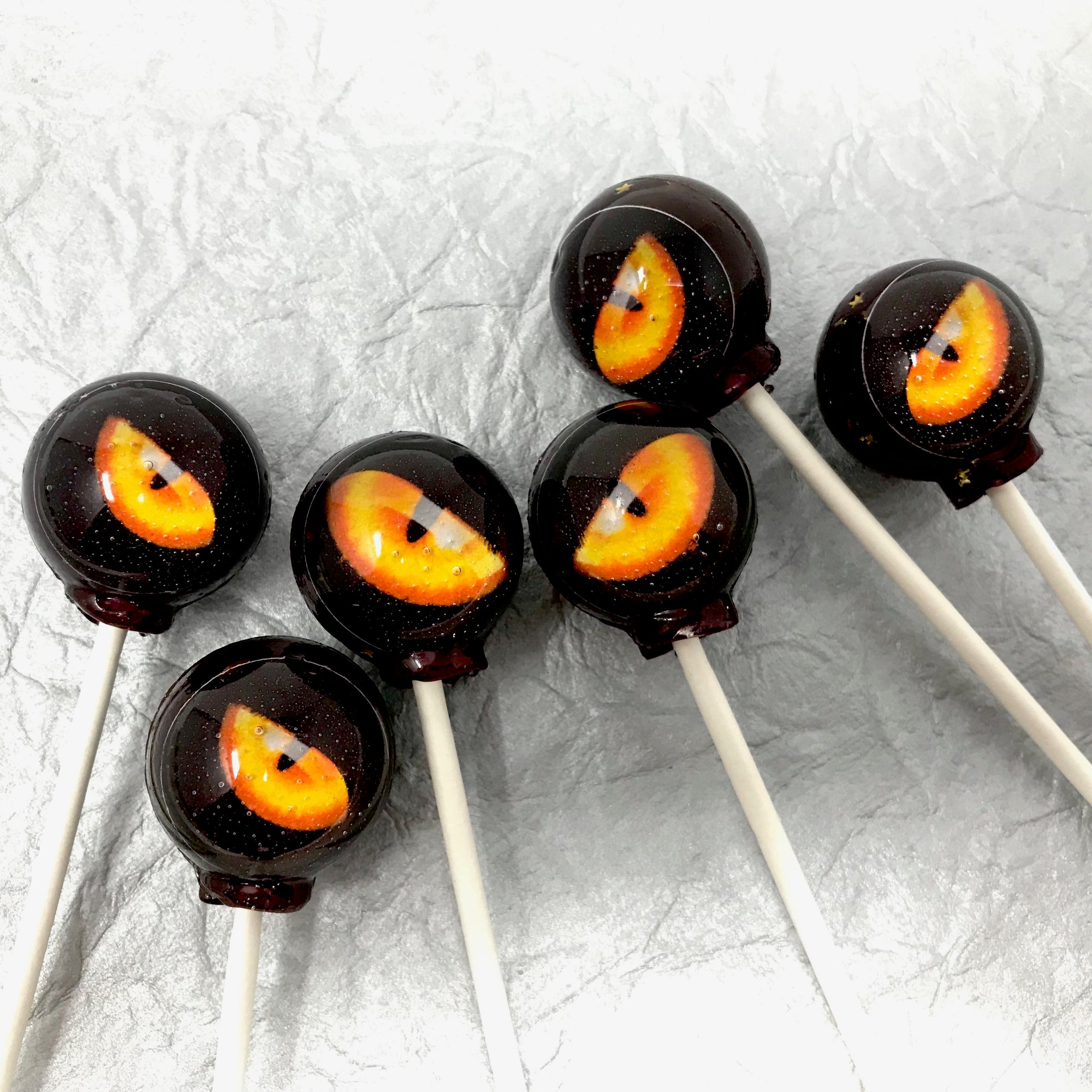 Black Cat Eye Lollipops 6-piece set by I Want Candy!