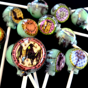 Halloween bewitched edible image lollipops by I Want Candy!