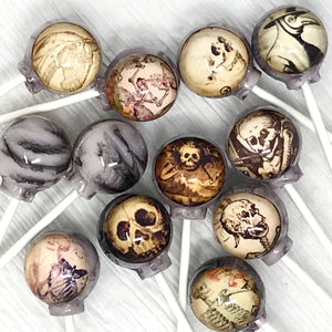 Haunted Skeleton Lollipops 6-piece set by I Want Candy!