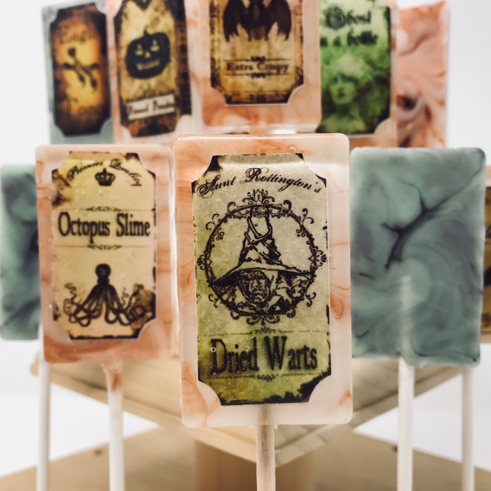 Witches Brew Lollipops 5-piece set by I Want Candy!