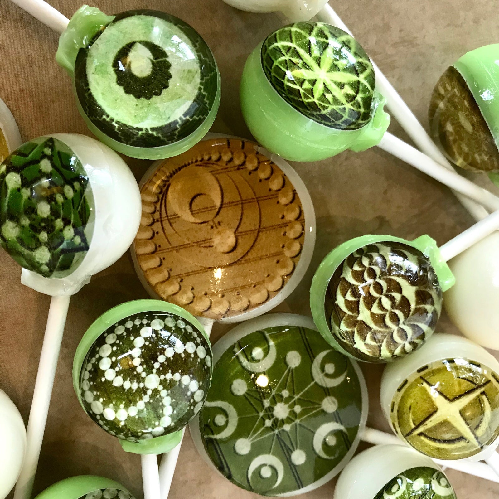 Mystical Crop Circle Lollipops 5 or 6-piece set by I Want Candy!