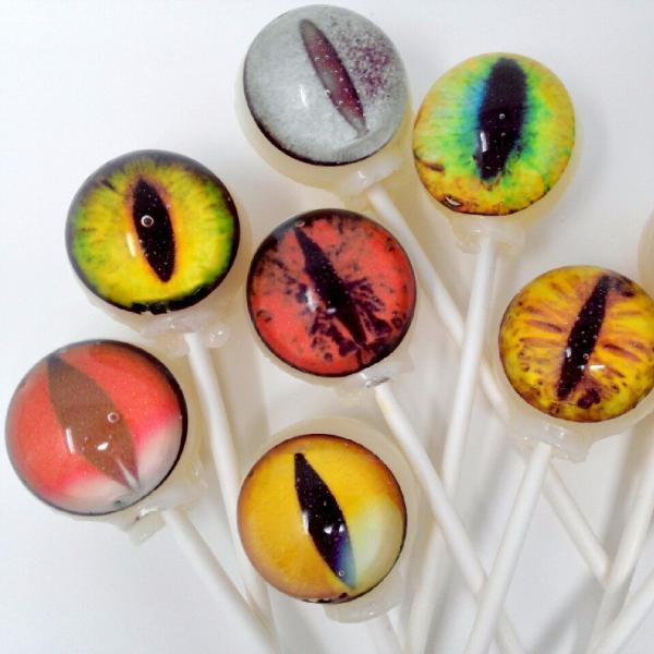 Creature Eye Lollipops 6-piece set by I Want Candy!