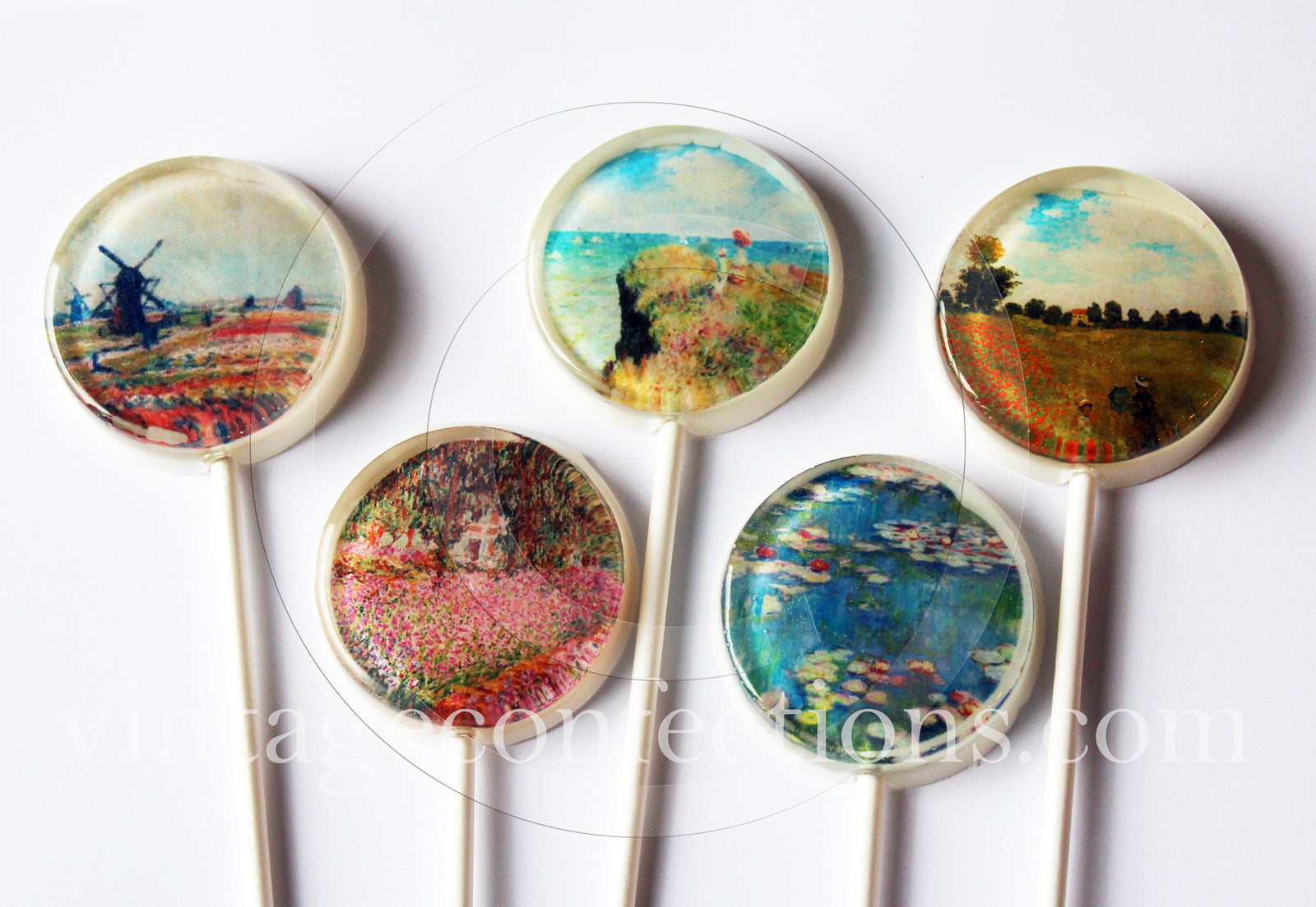 Claude Monet Art Lollipops 5-piece set by I Want Candy!