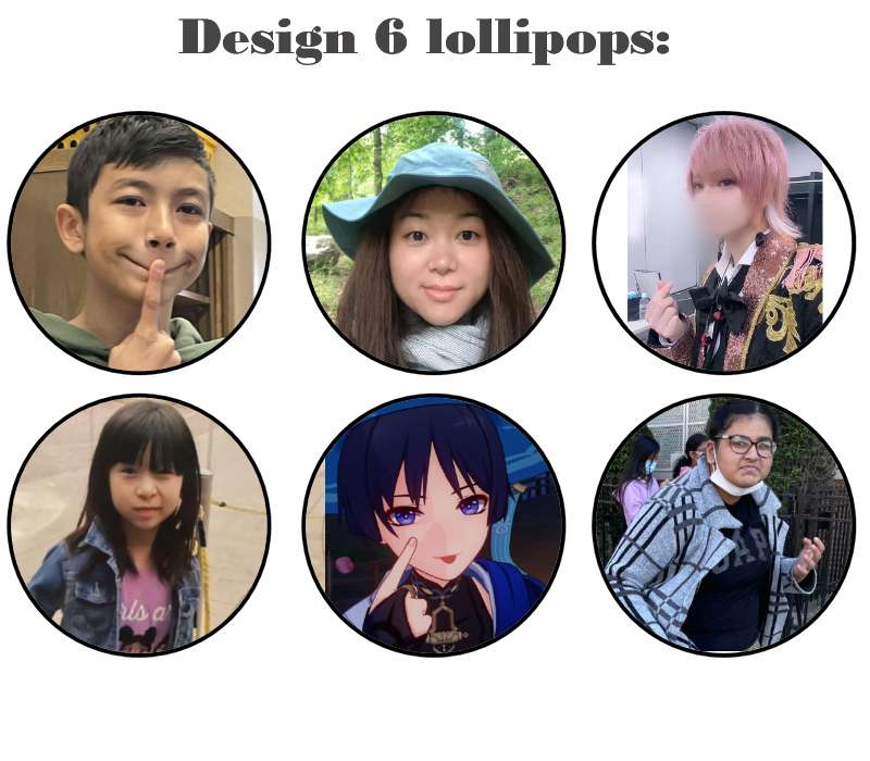 Customize your own 2D ball style edible image lollipop