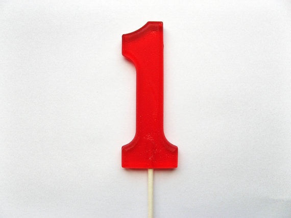 Style 2 Number Lollipops 3 or 4-piece set by I Want Candy!