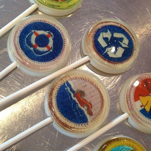 Explorer Merit Badge Lollipops 5-piece set by I Want Candy!