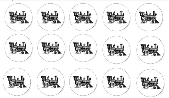 Vintage Train Lollipops 5-piece set by I Want Candy!